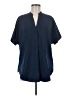 Harve Benard 100% Polyester Blue Short Sleeve Blouse Size M - photo 1