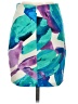 Bebe Print Teal Casual Skirt Size XS - photo 2