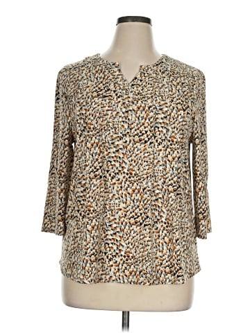 By Design 3/4 Sleeve Blouse (view 1)