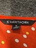41Hawthorn 100% Polyester Polka Dots Orange Short Sleeve Blouse Size XL - photo 7
