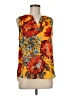 dalia 100% Polyester Orange Sleeveless Blouse Size M - photo 1