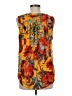 dalia 100% Polyester Orange Sleeveless Blouse Size M - photo 2