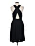 Essentials by ABS Solid Black Cocktail Dress Size M - photo 2