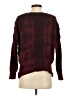 Knot Sisters 100% Acrylic Plaid Burgundy Pullover Sweater Size S - photo 2