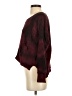 Knot Sisters 100% Acrylic Plaid Burgundy Pullover Sweater Size S - photo 5