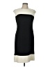 Chaps Color Block Black Casual Dress Size 12 - photo 1