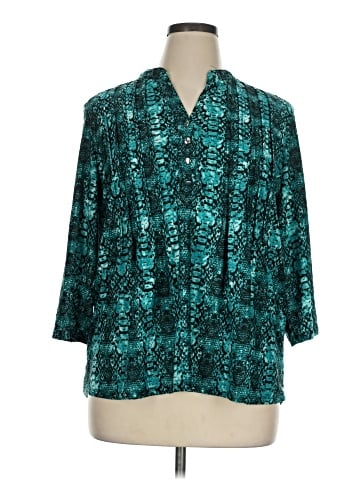 NY Collection 3/4 Sleeve Blouse (view 1)