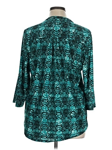 NY Collection 3/4 Sleeve Blouse (view 2)