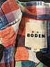 Mini Boden Plaid Blue Short Sleeve Button-Down Shirt Size 7-8 - photo 3