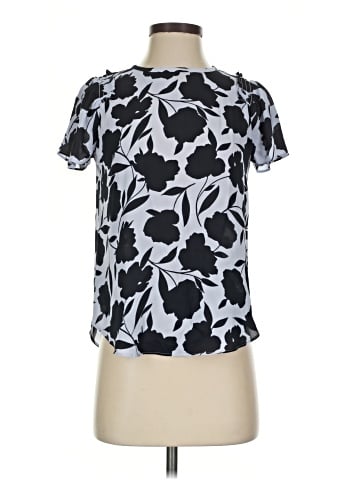 Ann Taylor Short Sleeve Blouse (view 1)