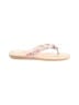 Aerosoles Floral White Flip Flops Size 12 - photo 1