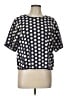 Madewell 100% Cotton Polka Dots Blue Short Sleeve Blouse Size L - photo 1