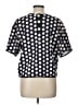 Madewell 100% Cotton Polka Dots Blue Short Sleeve Blouse Size L - photo 2