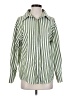 Unbranded Stripes Green Long Sleeve Blouse Size S - photo 1