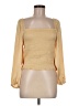 J.Crew 100% Polyester Gold Long Sleeve Blouse Size M - photo 1