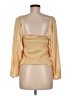 J.Crew 100% Polyester Gold Long Sleeve Blouse Size M - photo 2