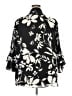 Avenue 100% Polyester Black 3/4 Sleeve Blouse Size 22 Plus - photo 2