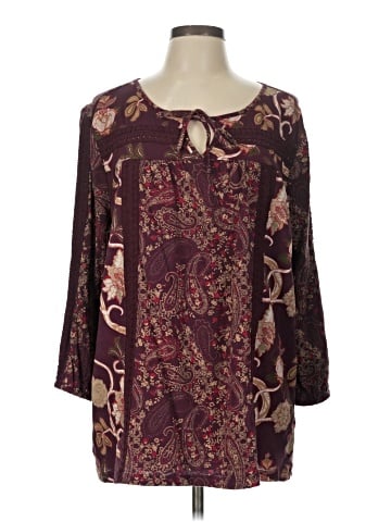 Tantrums 3/4 Sleeve Blouse (view 1)