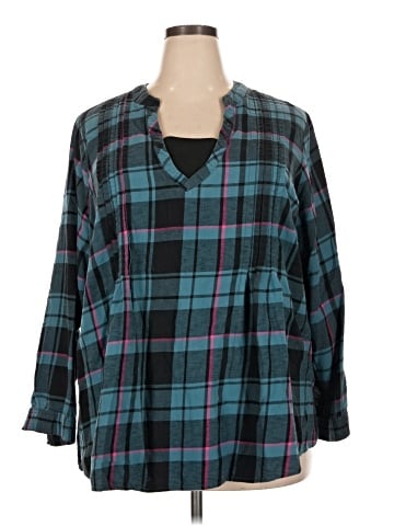 Woman Within 3/4 Sleeve T-Shirt (view 1)