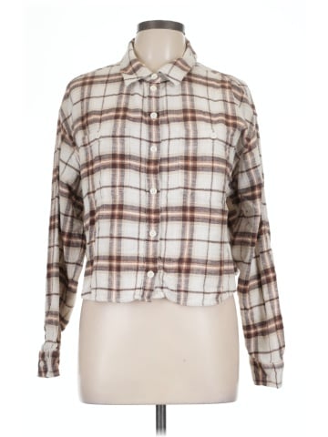 American Eagle Outfitters Long Sleeve Button-Down Shirt (view 1)