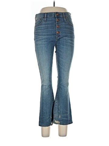 Madewell Cali Demi-Boot Jeans in Bess Wash: Button-Front Edition (view 1)