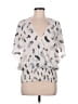Veronica M. Ivory 3/4 Sleeve Blouse Size M - photo 1