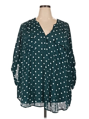 Torrid 3/4 Sleeve Blouse (view 1)