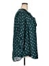 Torrid 100% Polyester Polka Dots Teal 3/4 Sleeve Blouse Size 5X Plus (5) - photo 4