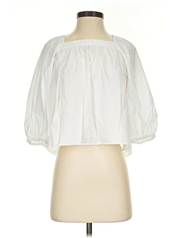 Madewell Puff-Sleeve Babydoll Top (view 1)