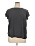 Ann Taylor LOFT 100% Polyester Gray Short Sleeve Top Size XL - photo 1