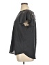 Ann Taylor LOFT 100% Polyester Gray Short Sleeve Top Size XL - photo 5