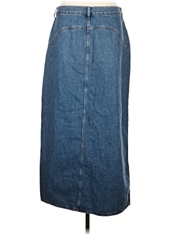 Madewell Denim Western Maxi Skirt in Emario Wash (view 2)