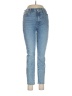 7 For All Mankind Floral Blue Jeans Size 28 waist - photo 1