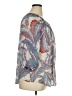 Chaps 100% Polyester Blue 3/4 Sleeve Blouse Size 1X - photo 4