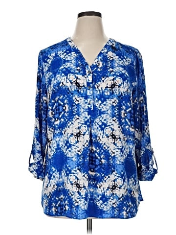 JM Collection 3/4 Sleeve Blouse (view 1)