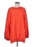 Poof! 100% Cotton Orange Pullover Sweater Size S - photo 1
