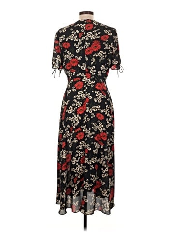 Madewell Peekaboo-Sleeve Midi Dress in Hillside Daisies (view 2)