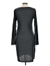 Leith Solid Gray Casual Dress Size L - photo 2
