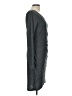 Leith Solid Gray Casual Dress Size L - photo 4