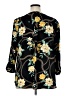 JM Collection 100% Polyester Floral Black 3/4 Sleeve Blouse Size XL - photo 2