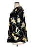 JM Collection 100% Polyester Floral Black 3/4 Sleeve Blouse Size XL - photo 5