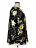 JM Collection 100% Polyester Floral Black 3/4 Sleeve Blouse Size XL - photo 4