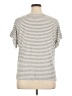 Max Studio Stripes Gray Short Sleeve Top Size 1X - photo 2