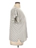 Max Studio Stripes Gray Short Sleeve Top Size 1X - photo 4