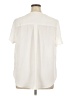 Torrid 100% Polyester Ivory Short Sleeve Blouse Size 1X Plus (1) - photo 2