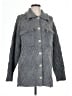 Flat White Chevron-herringbone Gray Coat Size L - photo 1