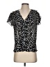 Allison Taylor 100% Polyester Black Short Sleeve Blouse Size S - photo 1