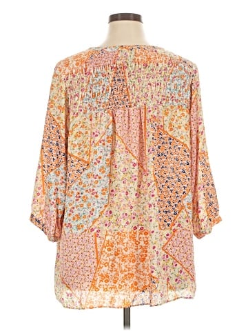 Rose + Olive 3/4 Sleeve Blouse (view 2)