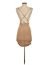 Shein Solid Tan Cocktail Dress Size 2 - photo 2