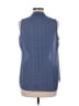 Rose + Olive 100% Polyester Polka Dots Blue Sleeveless Blouse Size M - photo 2
